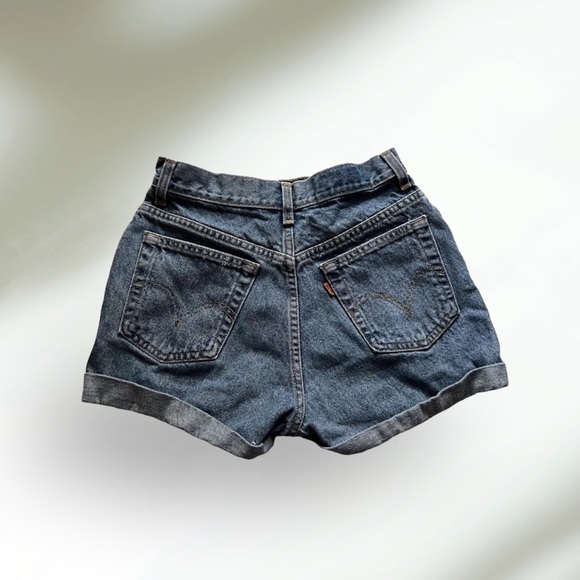 vintage orange tab levi’s shorts - Picture 3 of 5